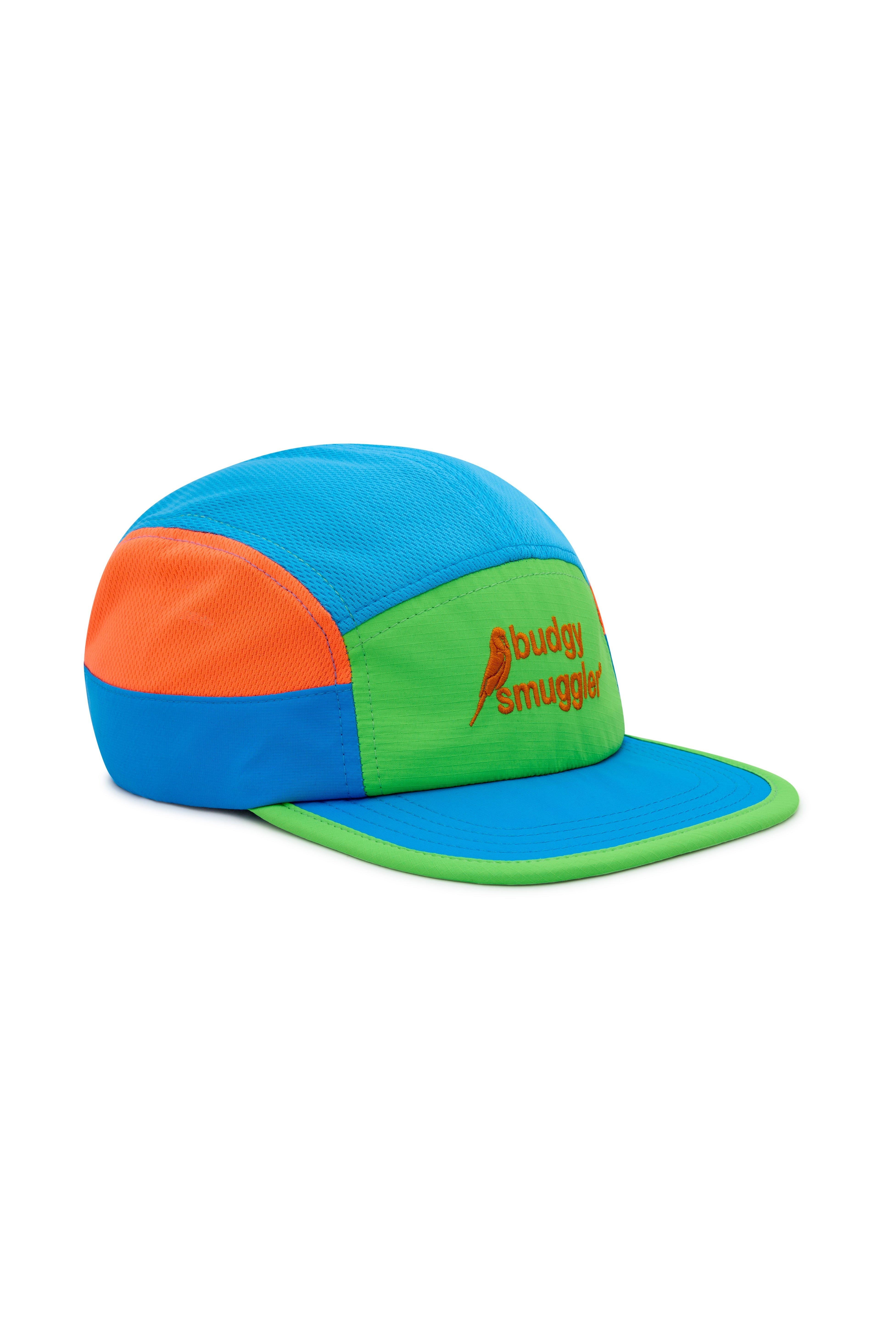 Running Cap en Vert Orange et Bleu