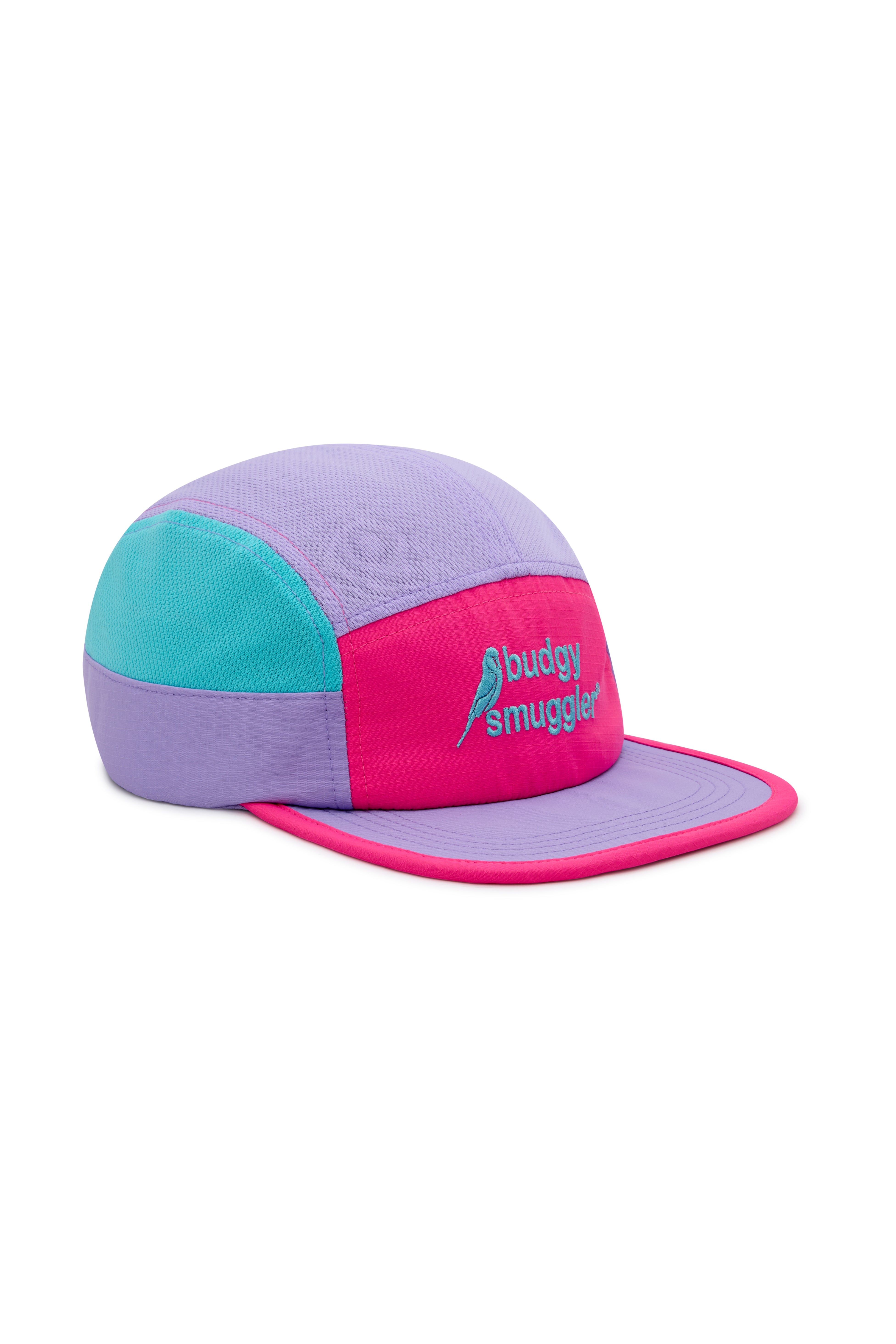 Running Cap en Rose Violet et Bleu