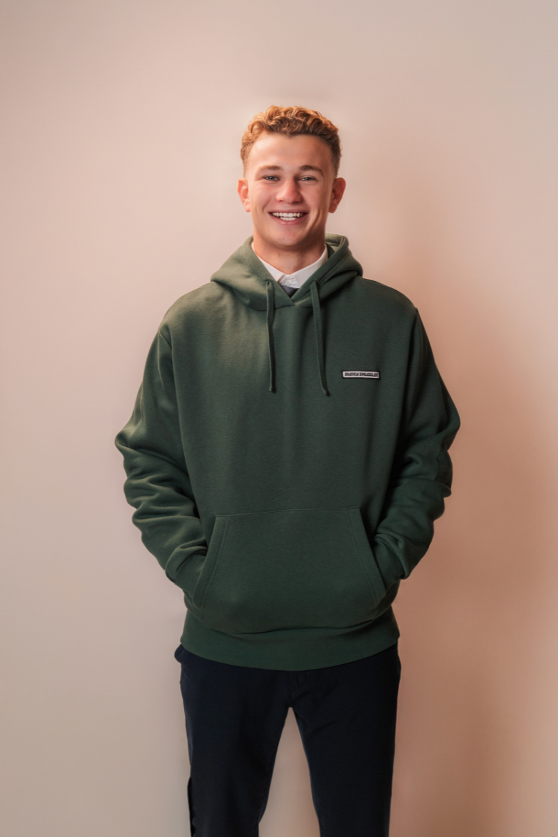 Sweat à Capuche Vert Budgy Logo