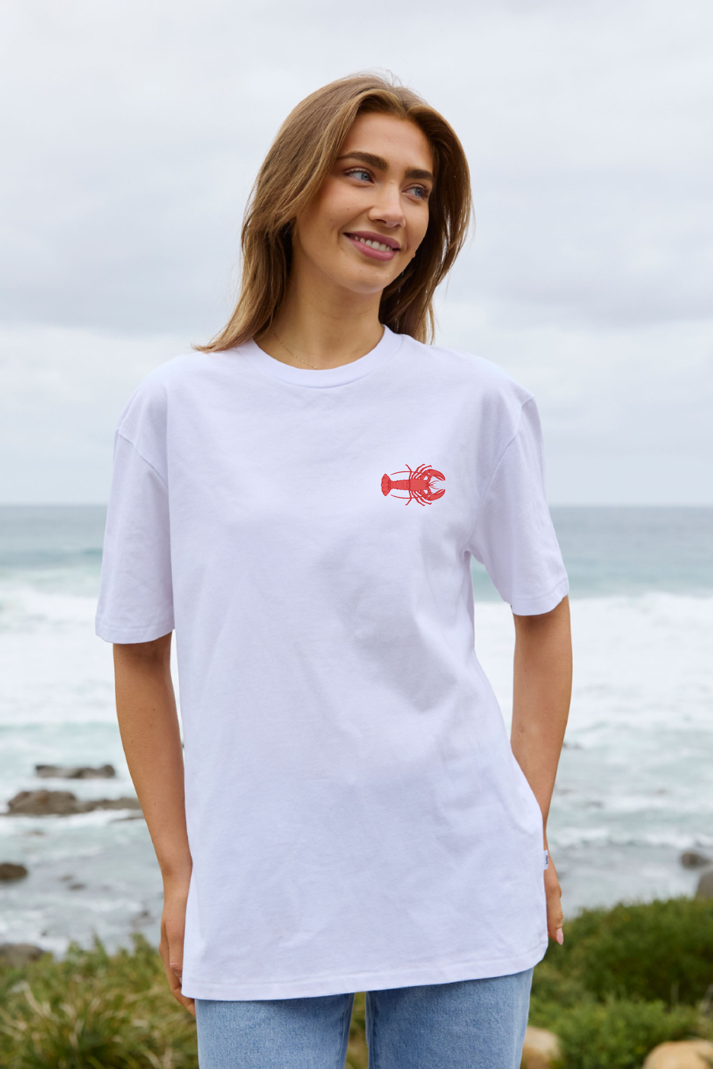 Teeshirt Blanc Homards