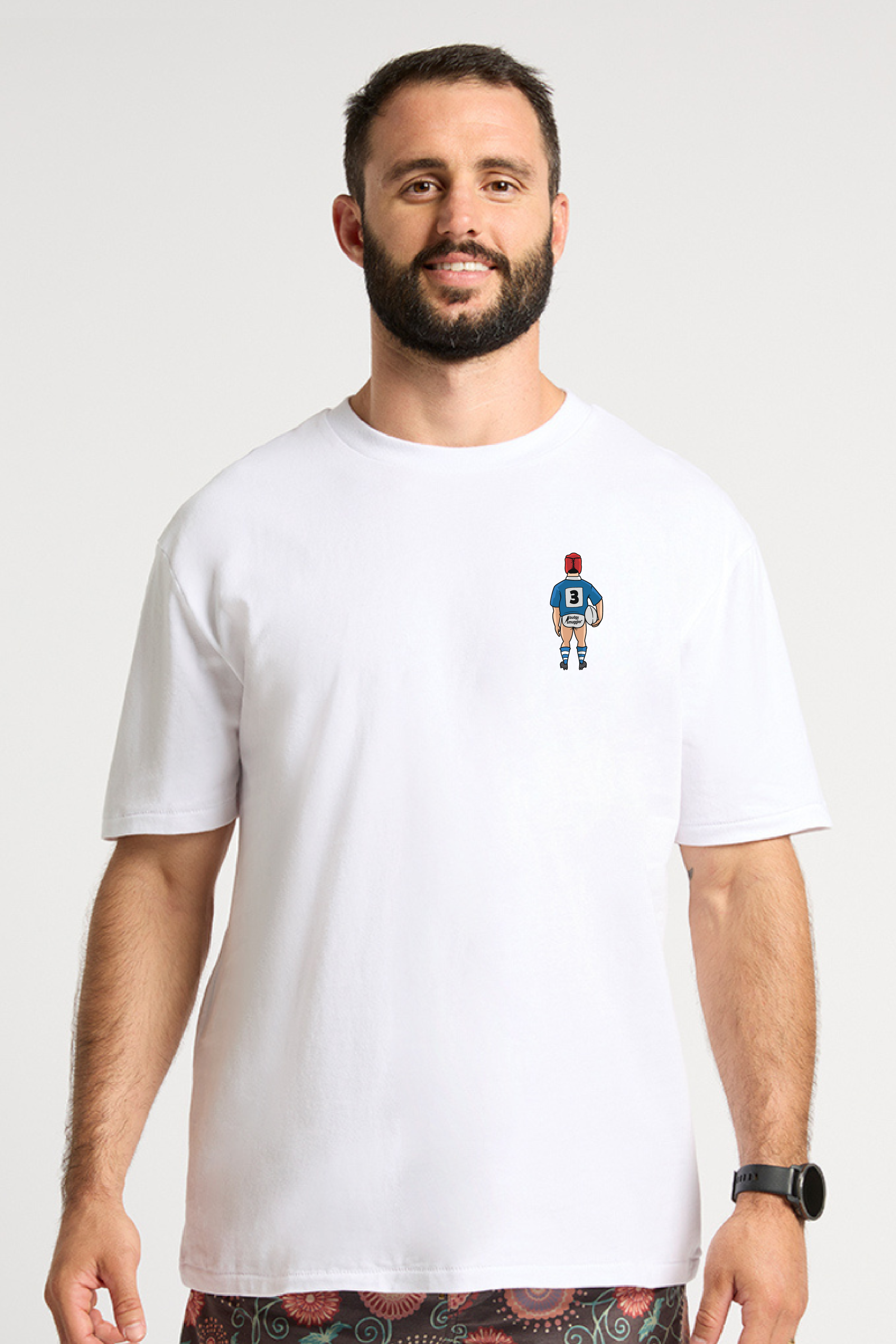 Teeshirt Blanc Rugby Paradis