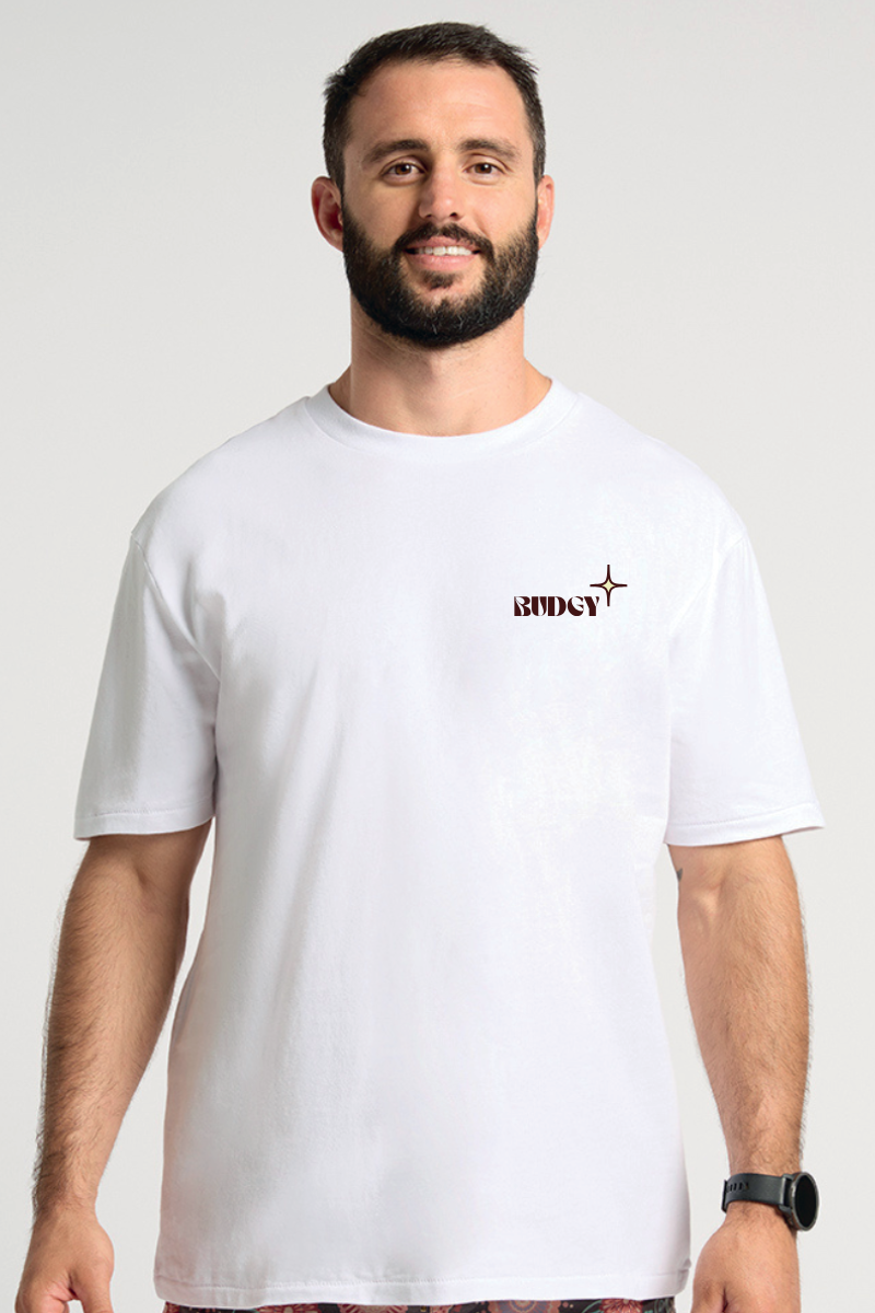 Weißes Rodeo-T-Shirt