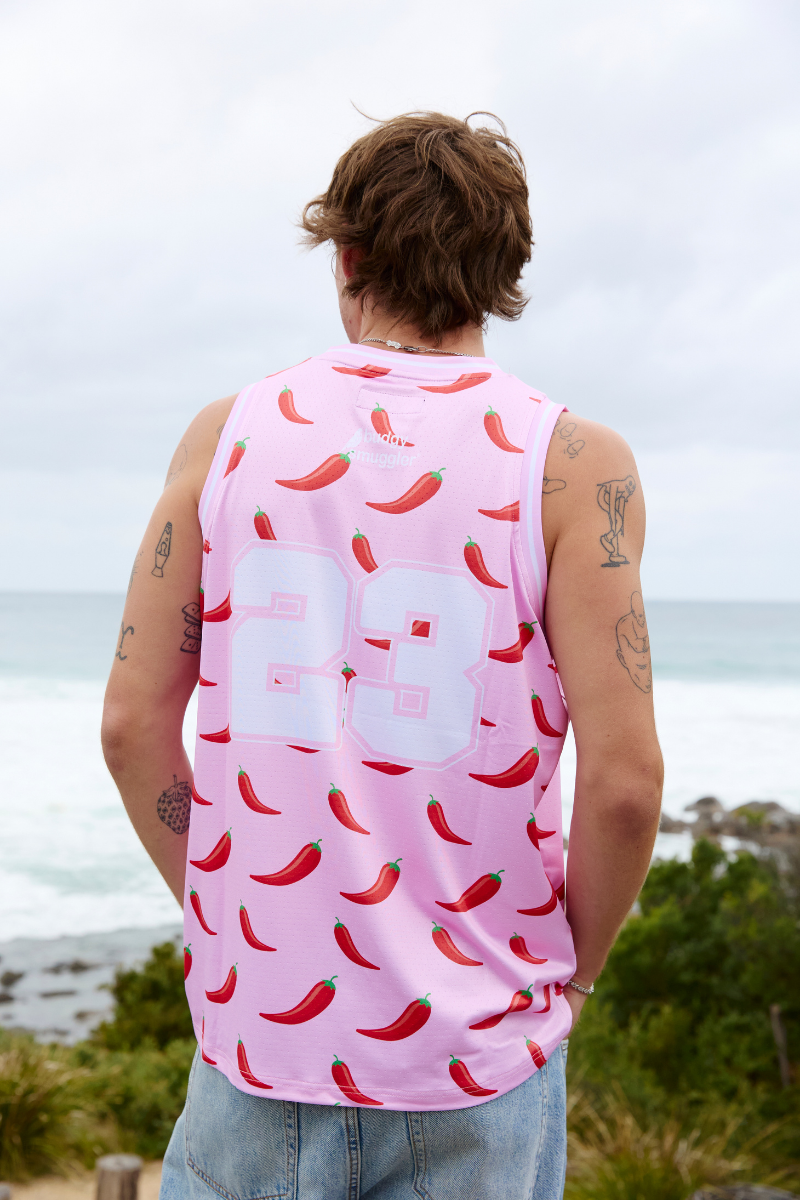 Maillot de Basket en Piments Rose