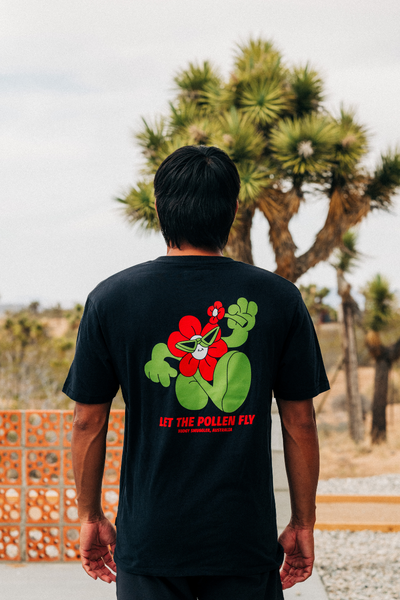 Teeshirt Noir Let The Pollen Fly