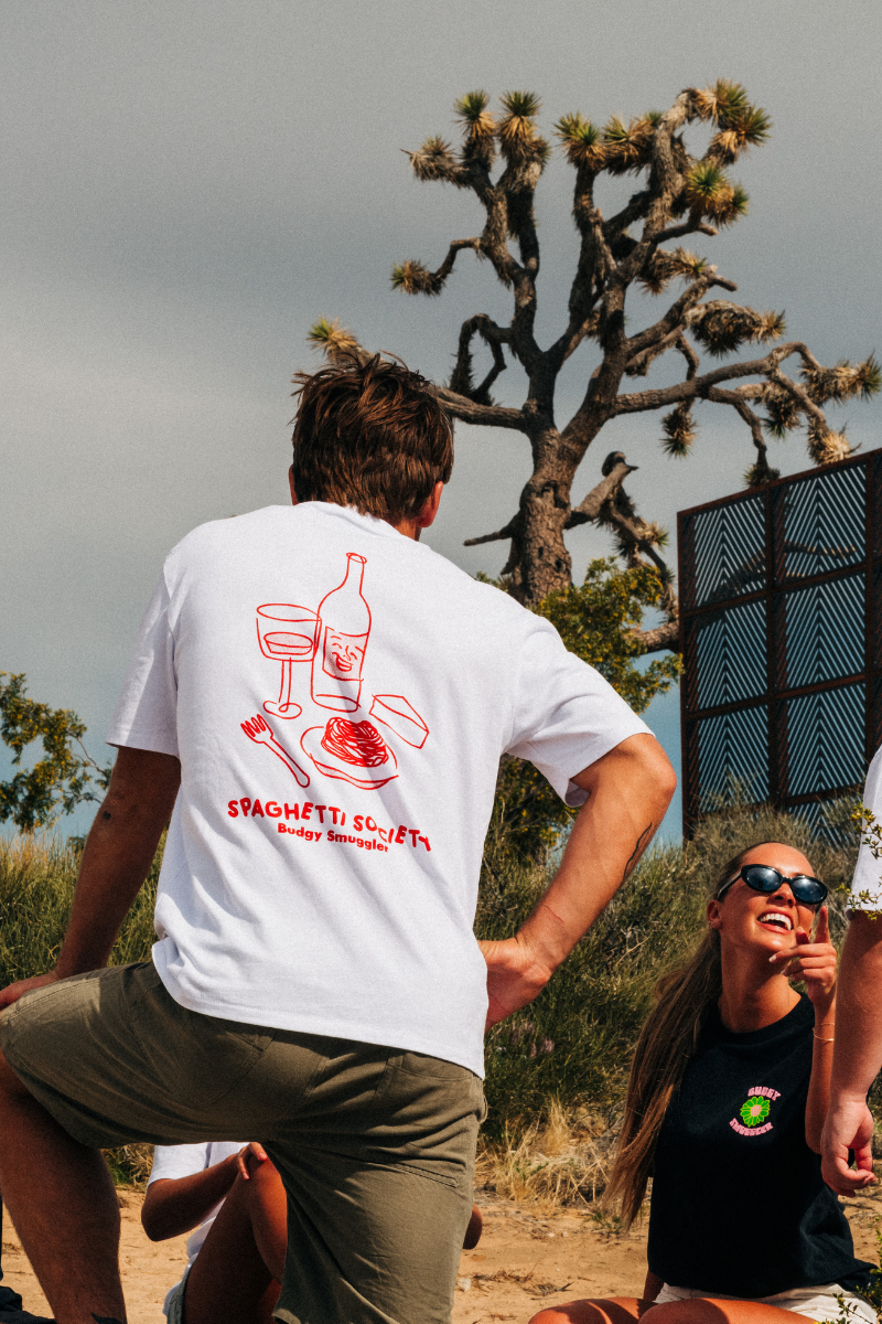 Teeshirt Blanc Spaghetti Society