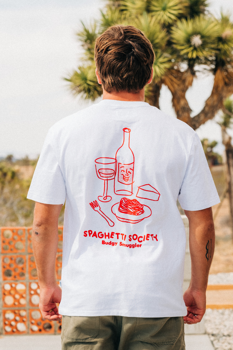 Teeshirt Blanc Spaghetti Society
