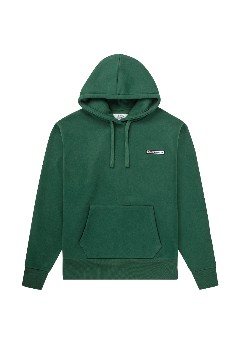 Sweat à Capuche Vert Budgy Logo