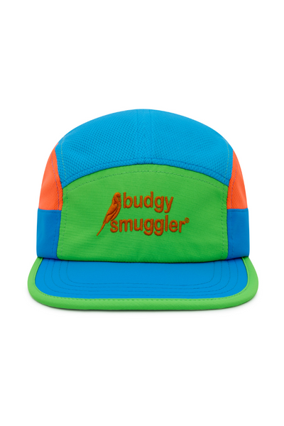 Running Cap en Vert Orange et Bleu