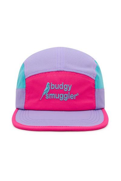 Running Cap en Rose Violet et Bleu