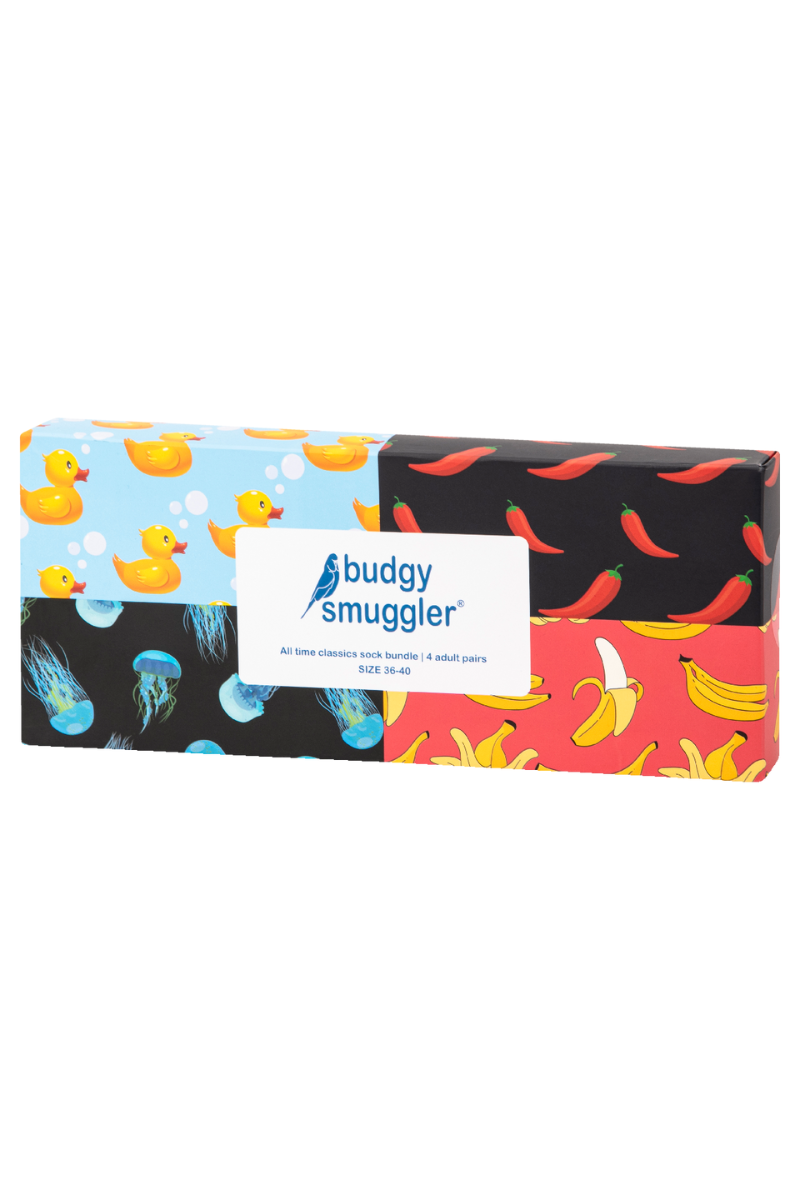 Wellensittich-Socken-Box-Set