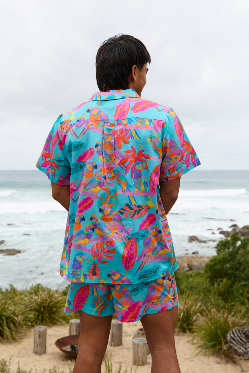Electro Parrot Pyjama für Herren