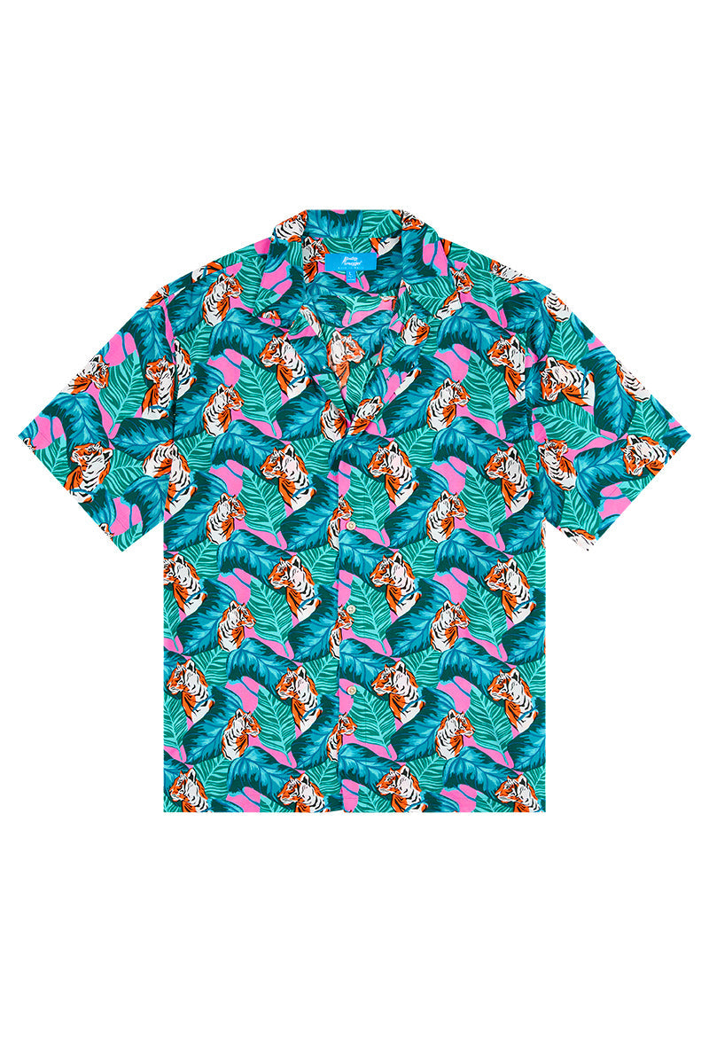 Hawaii Hemd mit Tiger Muster