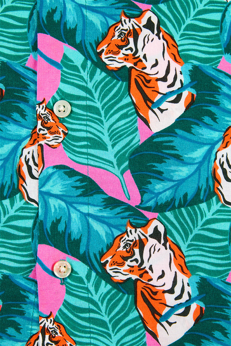 Hawaii Hemd mit Tiger Muster