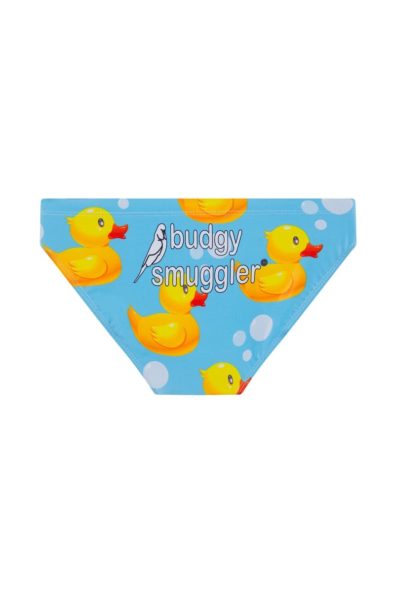 Badehose für Jungen mit Quietscheenten Muster