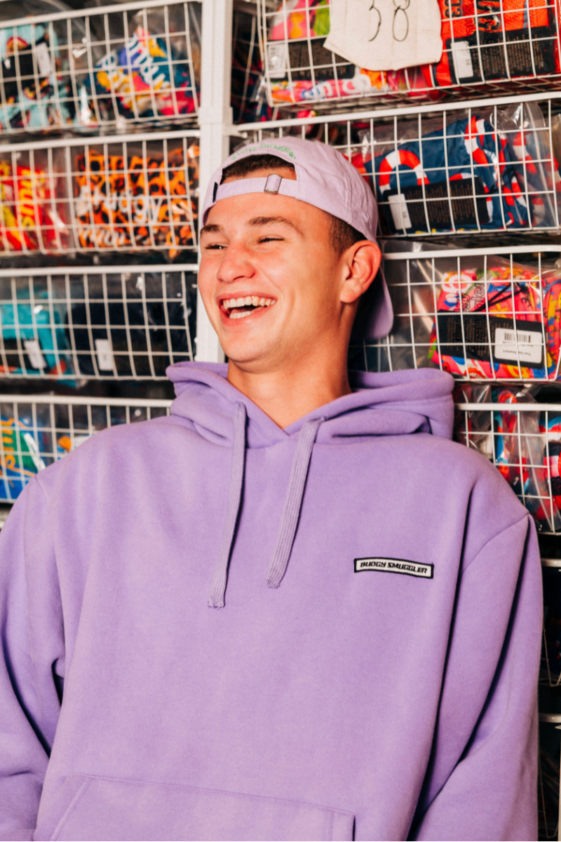 BIENTÔT | Sweat à Capuche Lilas Budgy Logo