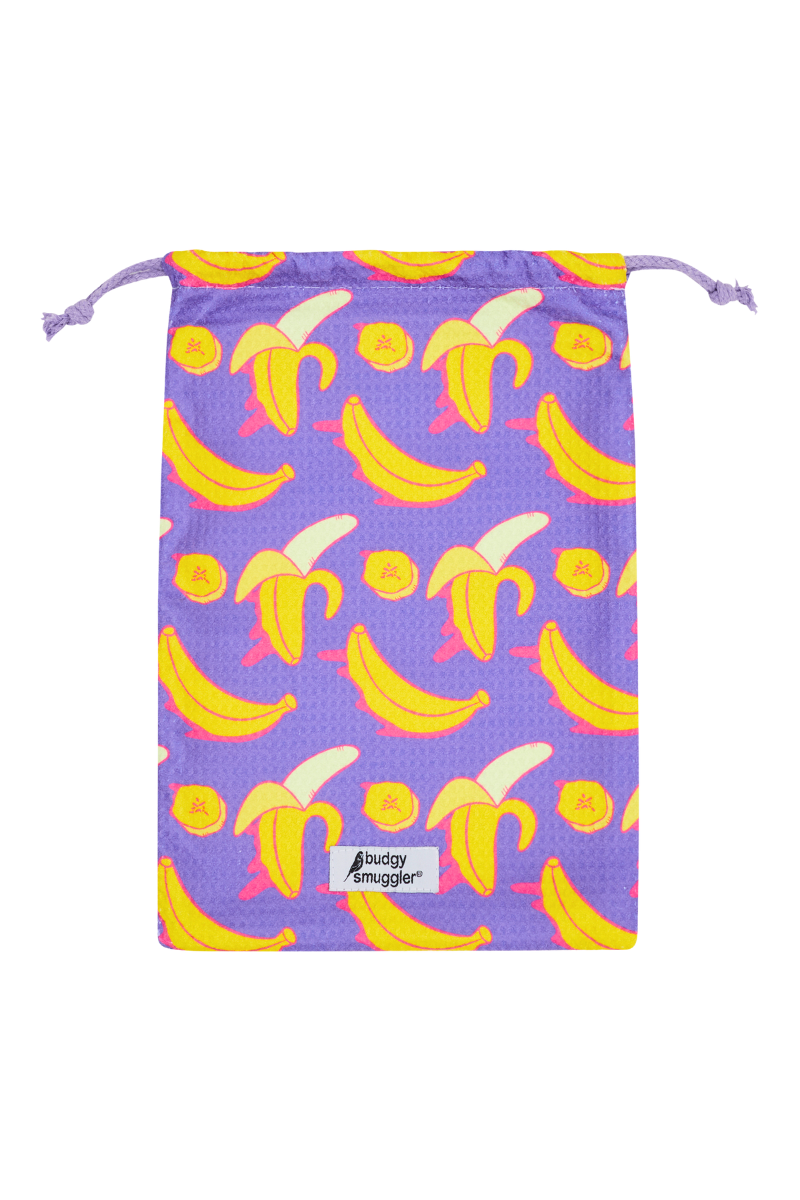 Serviette de Plage Double Face en Banana Split | Logo Central