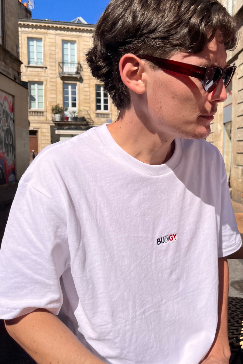 T-Shirt Frankreich in weiß