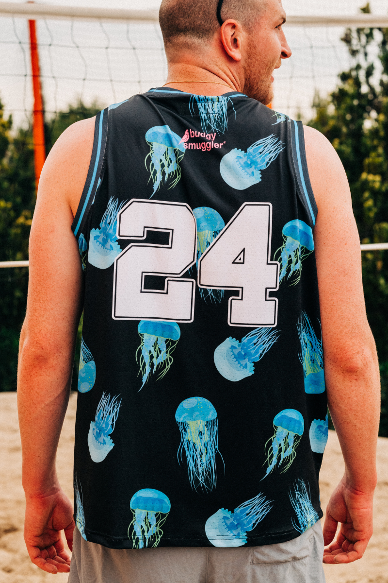 Basketballtrikot mit Quietscheenten Muster