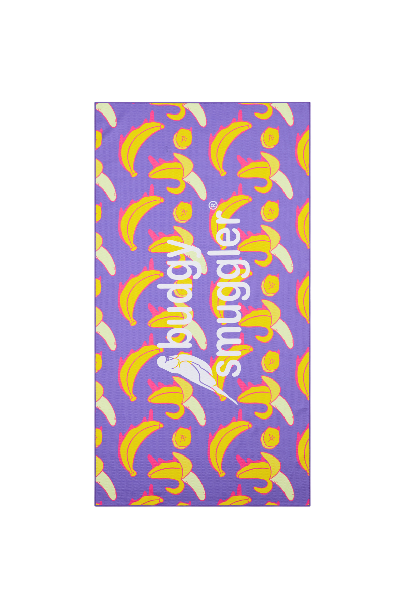 Serviette de Plage Double Face en Banana Split | Logo Central