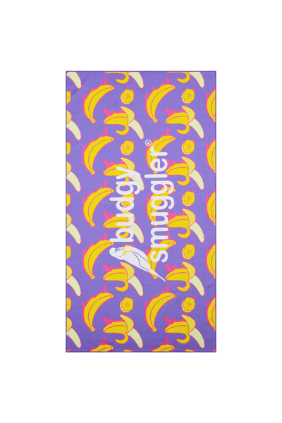 Serviette de Plage Double Face en Banana Split | Logo Central