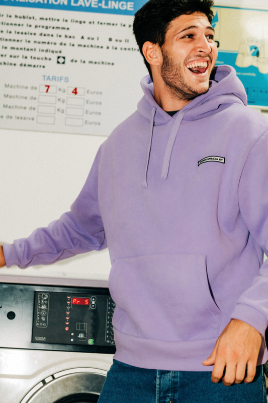 BIENTÔT | Sweat à Capuche Lilas Budgy Logo