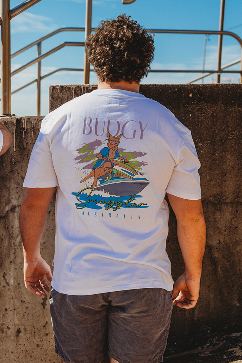 Teeshirt Blanc Kangourou Jetski