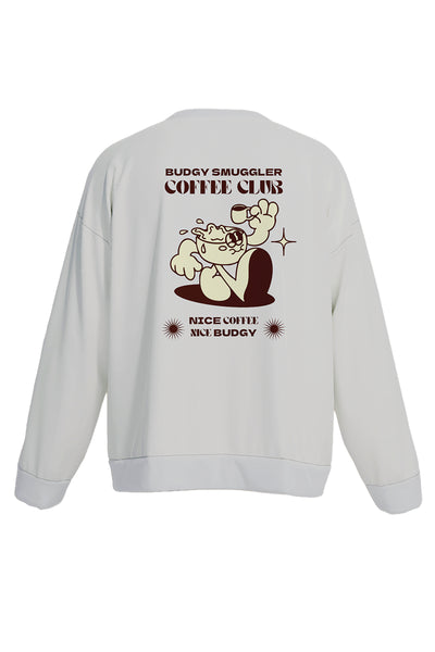 Teeshirt Blanc Manches Longues Coffee Club