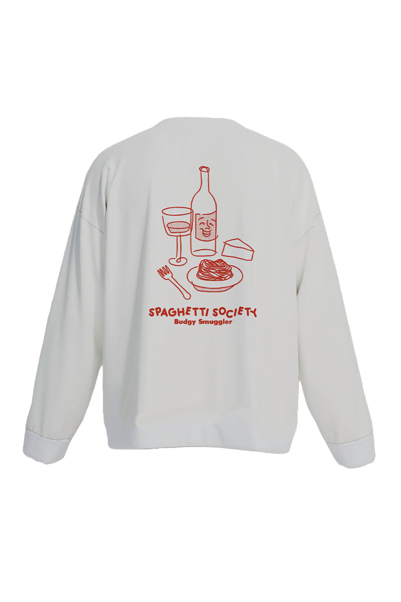 Teeshirt Blanc Manches Longues Spaghetti