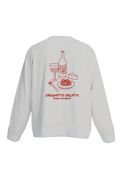 Teeshirt Blanc Manches Longues Spaghetti