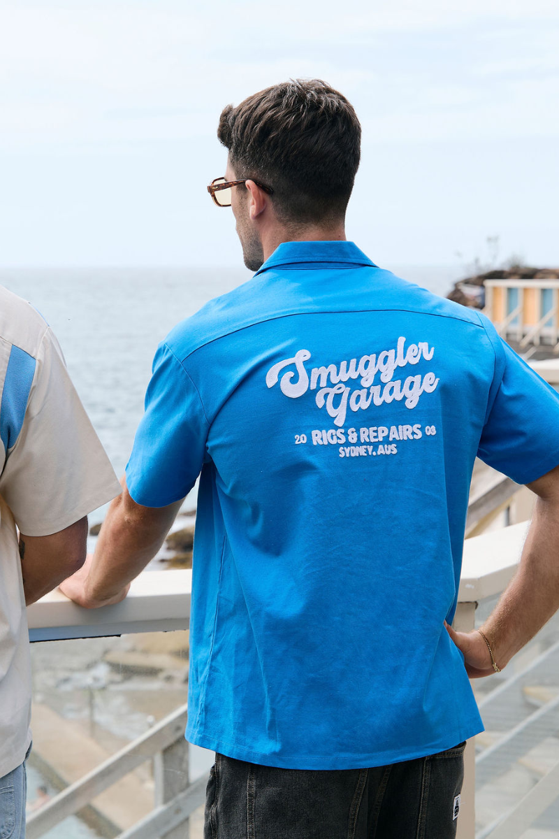 Chemise mécano Bleue