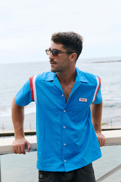 Chemise mécano Bleue