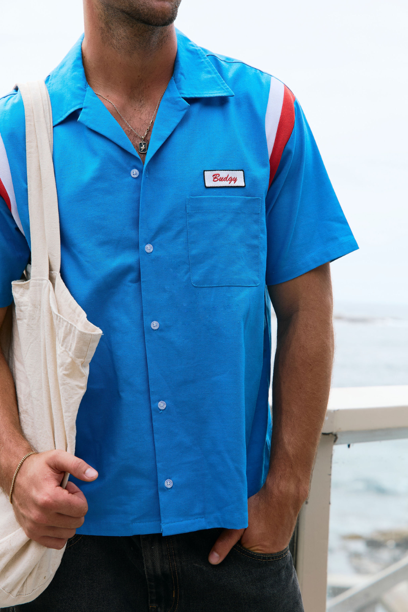 Chemise mécano Bleue