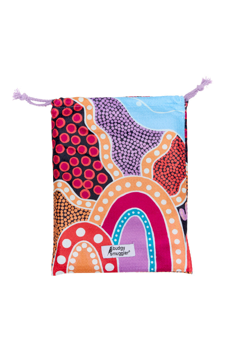 Serviette de Plage Double Face en Nardurna 2.0 | Logo Central