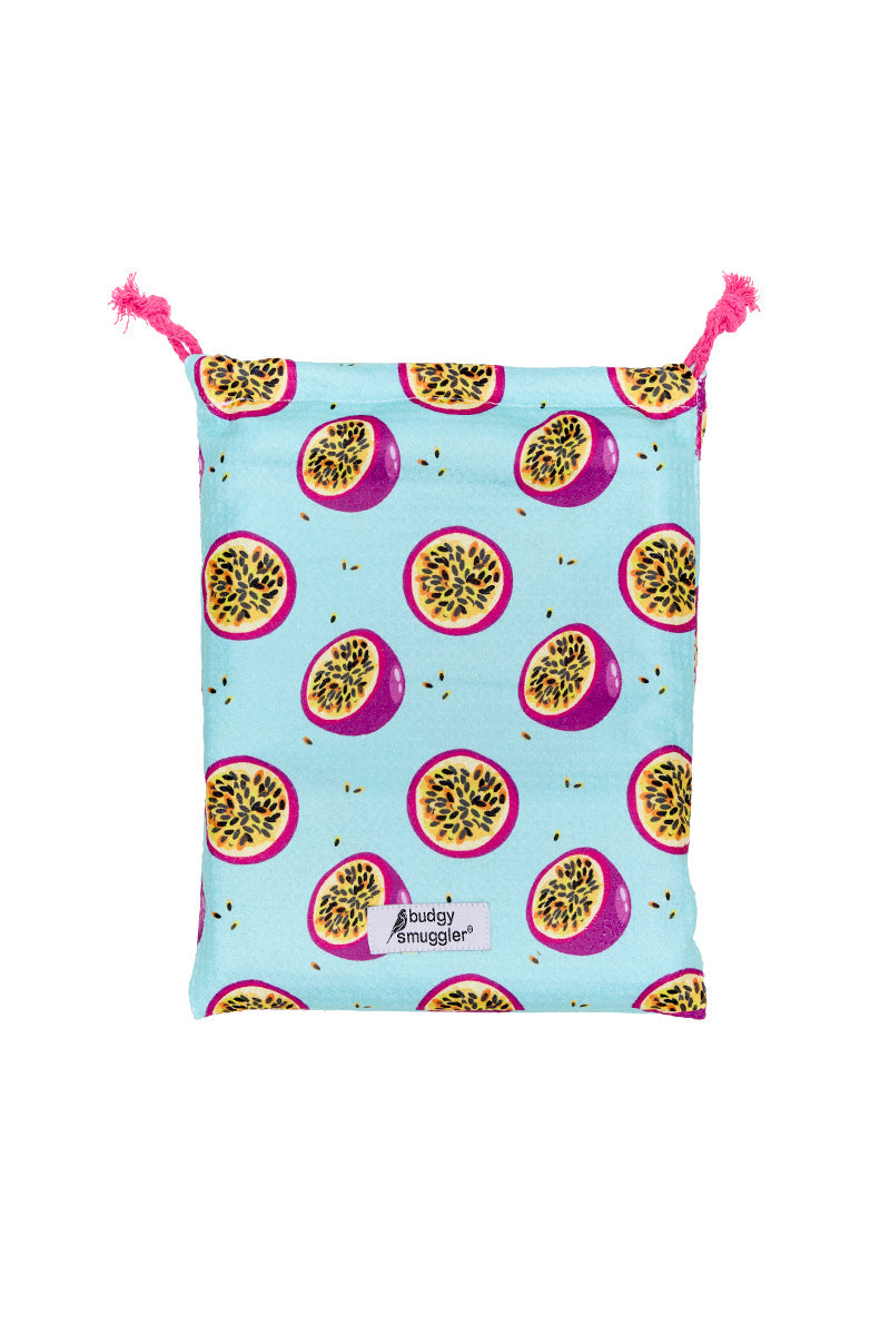 Serviette de Plage Double Face en Fruits de la Passion | Logo Central