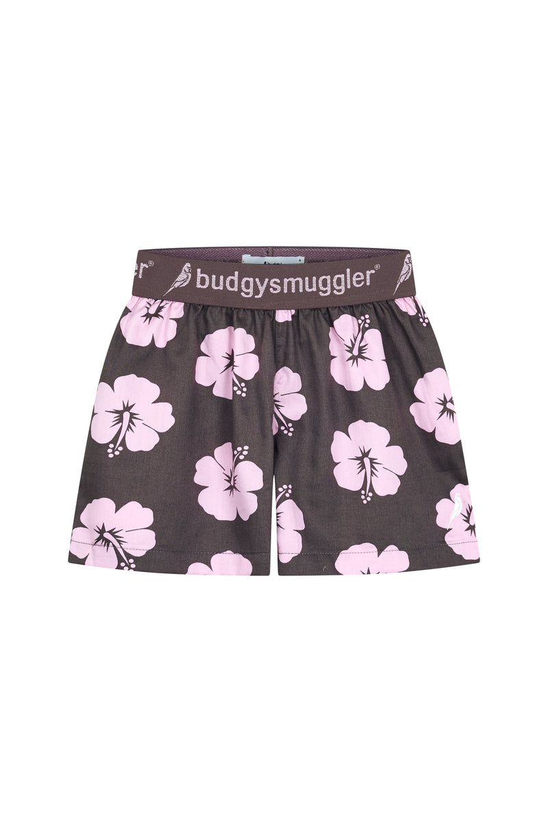 Pyjama Enfants en Hibiscus Rose et Marron