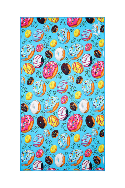 Serviette de Plage Double Face en Donuts 2.0 | Logo Latéral