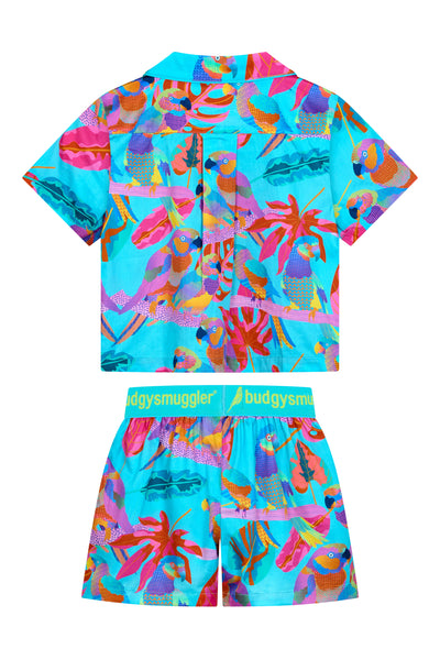 Pyjama Enfants en Electro Perroquets