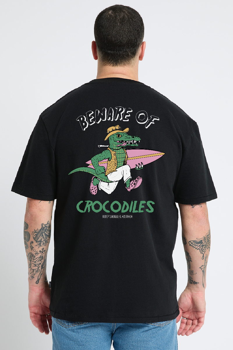 Teeshirt Noir Crocodile