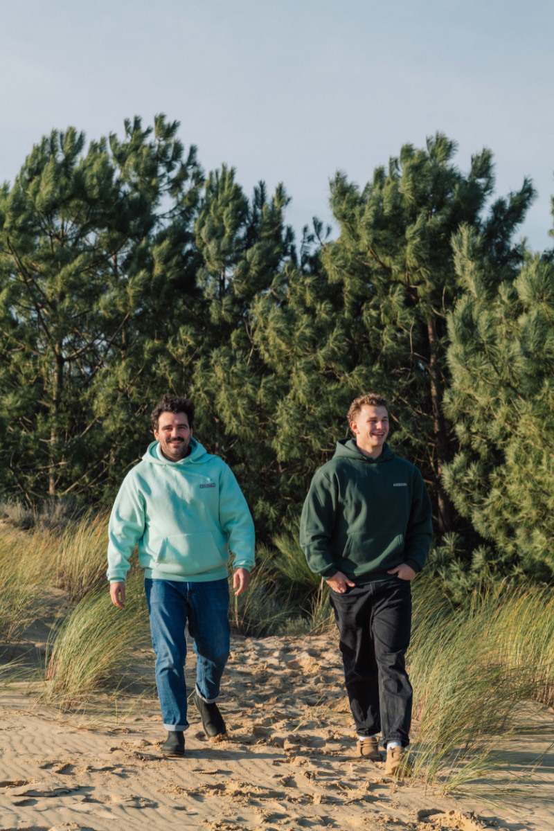 Sweat à Capuche Menthe Budgy Logo