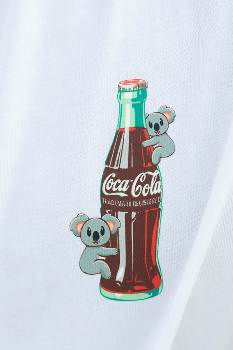 Teeshirt Léger Blanc Coke Koala