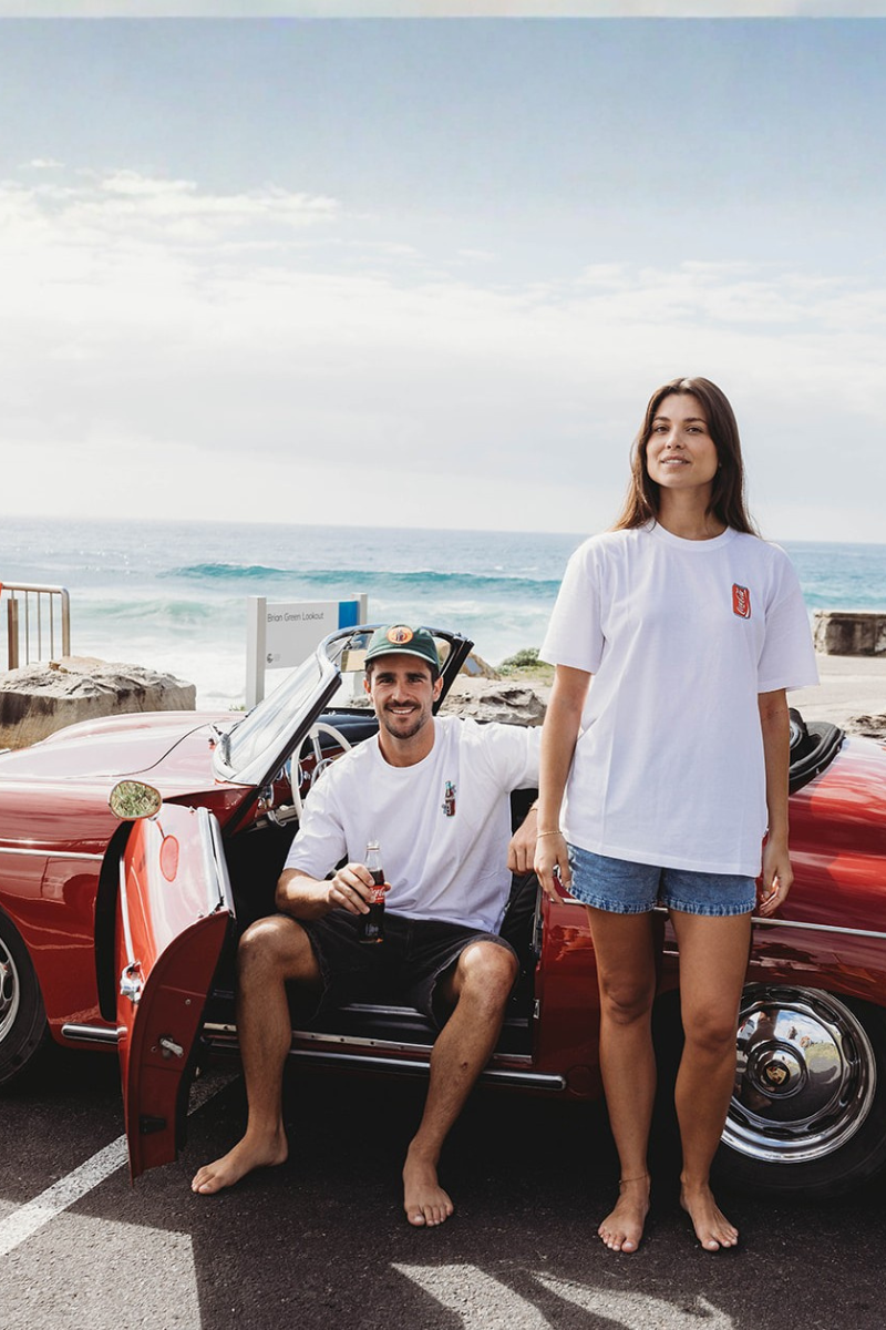 Teeshirt Léger Blanc Coke Rose