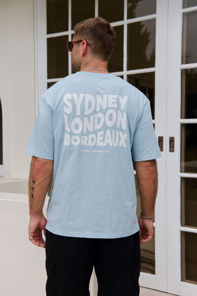Teeshirt Heavy Sydney London Bordeaux