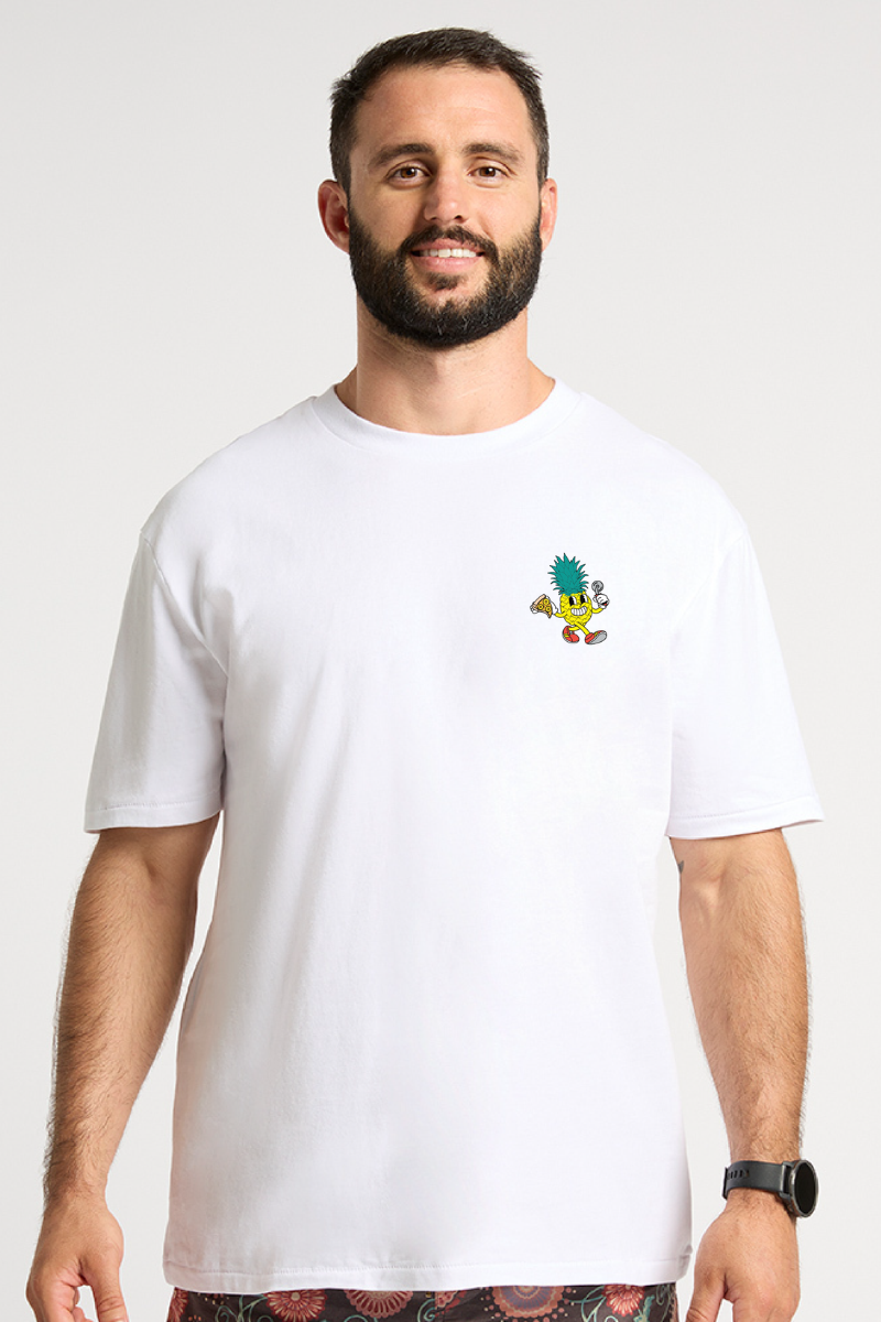 Teeshirt Blanc Ananas Crew