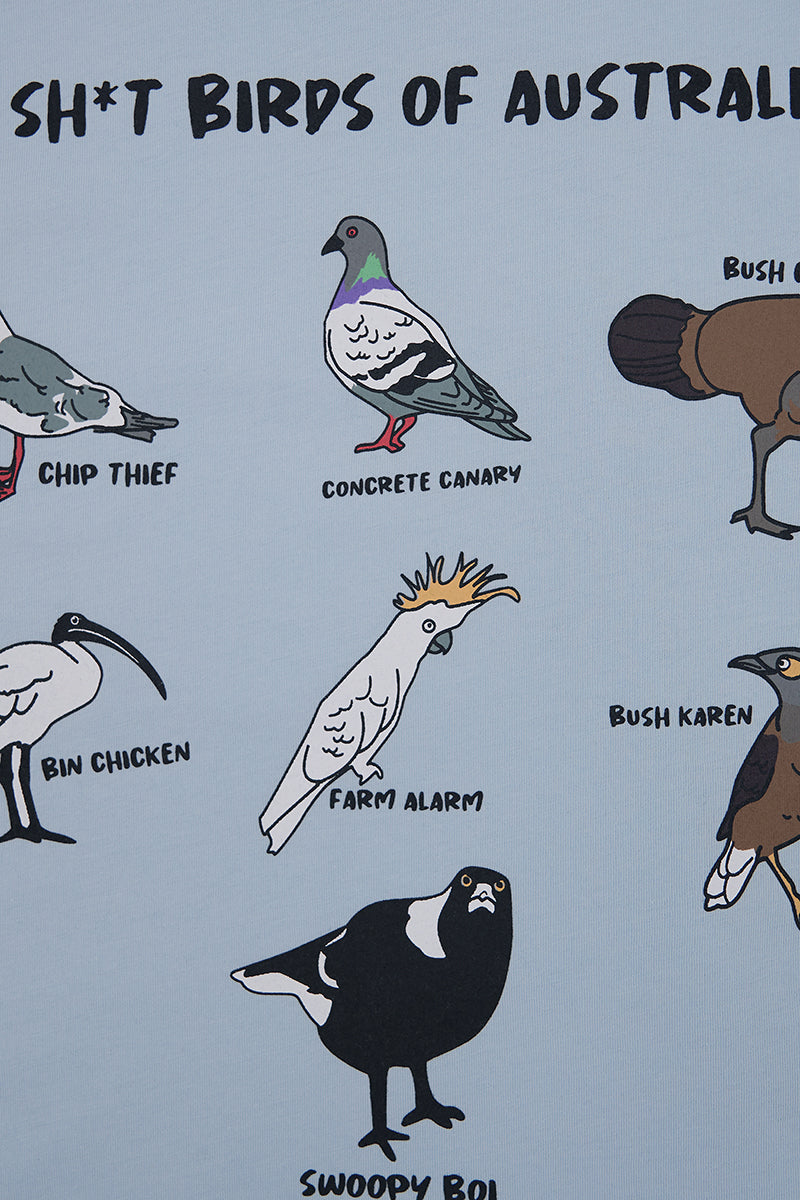 Teeshirt Léger Bleu Birds Of Australia