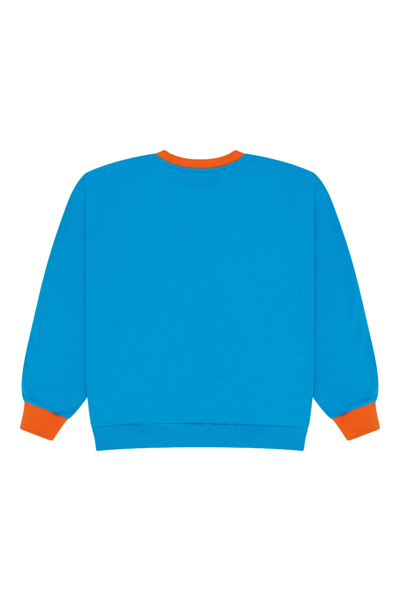 Sweat Crew Neck Bleu Orange