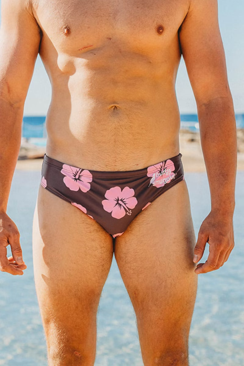 Hibiscus en Rose et Marron