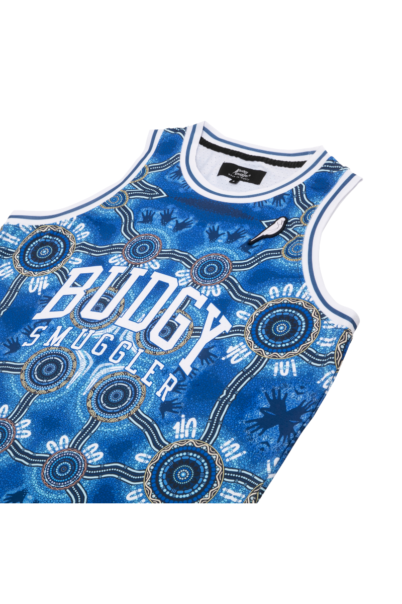 Basketballtrikot mit Quietscheenten Muster