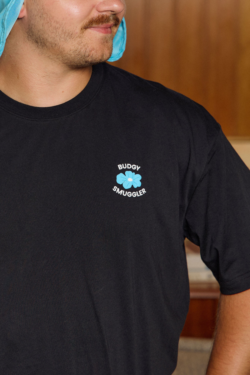 Teeshirt Léger Noir Flowers