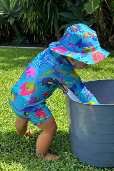 Coffret enfant maillot Body Short enfant et Bob de bain en Faune Australienne UPF 50+