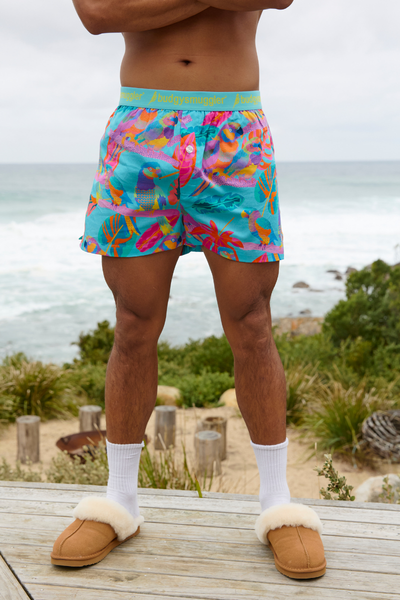 Bas de Pyjama pour Hommes en Electro Perroquets